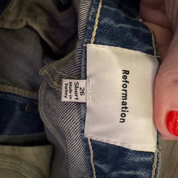 Reformation Blue Straight Leg Jeans - Picture 3 of 11